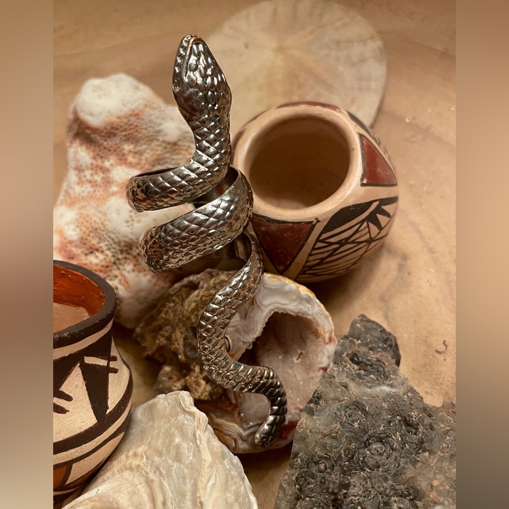 Silver Snake Ring - image 5